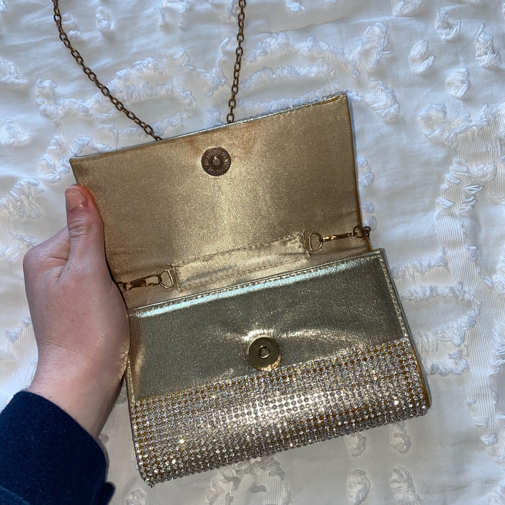 White Rhinestone Bag - Picture 5 of 6